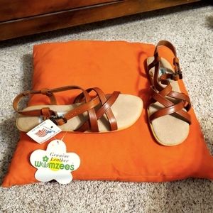 NEW Vintage Wimzees Strappy Sandals 80s
